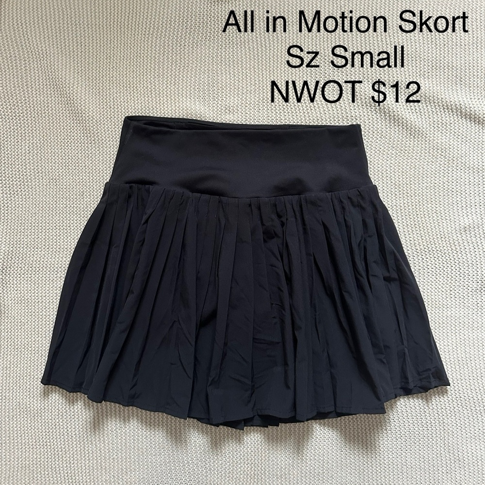 All in Motion Classic Black Skater Skirt